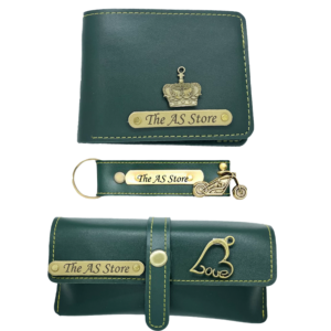 Customized All-in-One Men's Combo Gift - Green - Set of 3