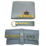 Customized All-in-One Men's Combo Gift - Grey - Set of 3