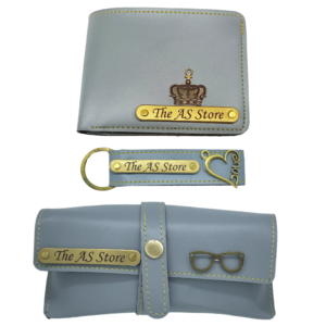 Customized All-in-One Men's Combo Gift - Grey - Set of 3