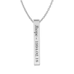 J-Hope Bar Pendant (Silver)