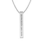 Jeonghan Bar Pendant for Seventeen Lovers (Silver)