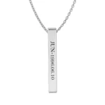 Jun' Bar Pendant for Seventeen Lovers (Silver)