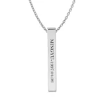 Mingyu Bar Pendant for Seventeen Lovers (Silver)