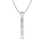 The8 Bar Pendant for Seventeen Lovers (Silver)
