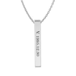 V Bar Pendant (Silver)