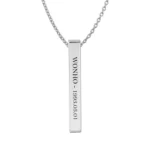 Wonho Bar Pendant for Monsta-X Lovers (Silver)