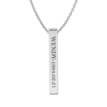 Wendy Bar Pendant for Red Velvet Lovers (Silver)