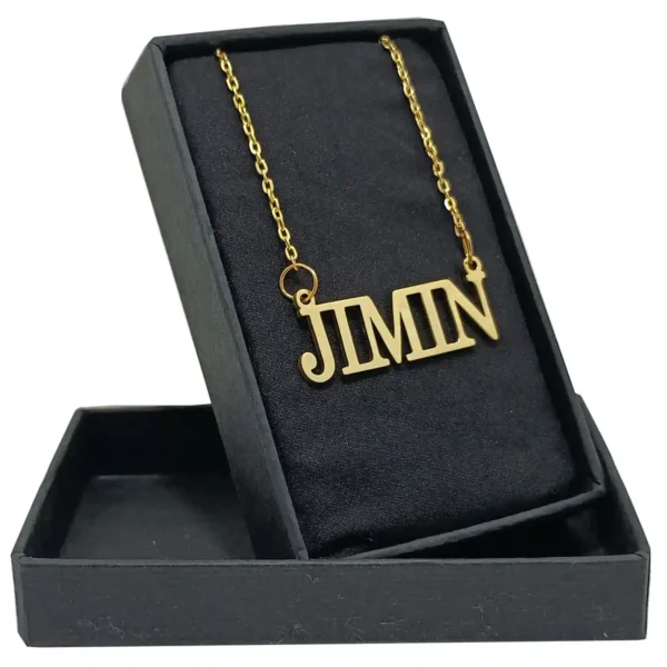 jimin name pendant gold merch by the as store