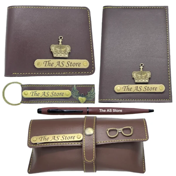 Customized All-in-One Men's Combo Gift - Brown